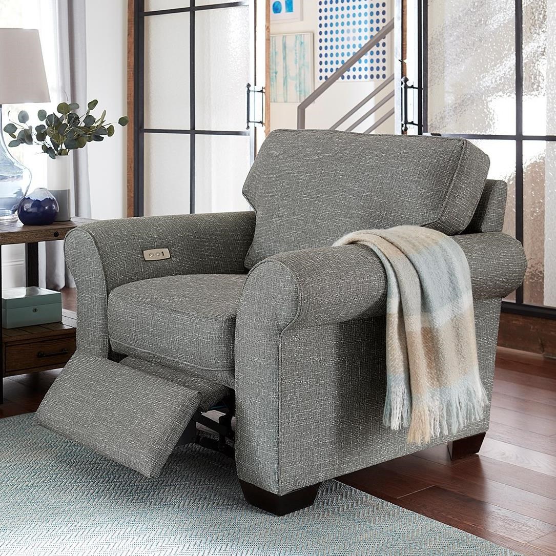 England Wallace 23021100153100 Transitional Chair with Power Ottoman